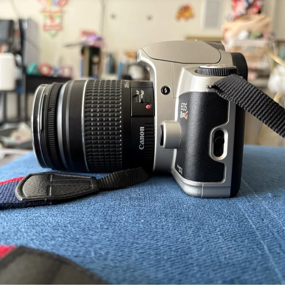 Canon EOS Rebel Silver and Black Camera